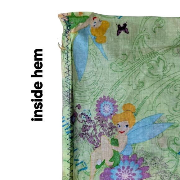 1Tinkerbell Pillowcase Standard 20x29 Fairy Tink Pixie Dust Flowers Green Purple - Picture 11 of 11